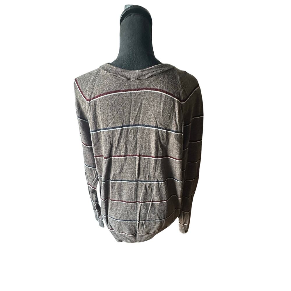 Banana Republic Men’s Striped Merino Wool Sweater – Classic Crewneck